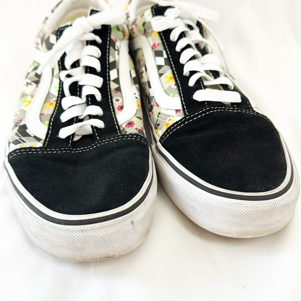 VANS Old Skool Checkered Cubed Sneakers Lace Up Size Mens 10 - Picture 5 of 9